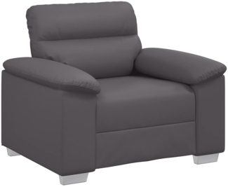 vidaXL Sessel Grau 60 cm Kunstleder 4105328