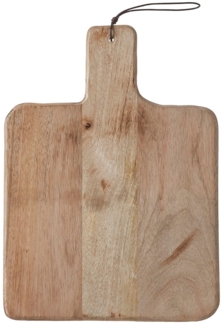 Mica Tranchierbrett Duko Quadrat Mangoholz H 1 x B 30 x T 20 cm braun