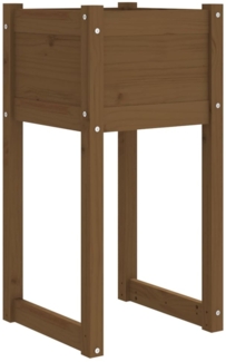 vidaXL Pflanzkübel Honigbraun 40x40x81 cm Massivholz Kiefer 822128