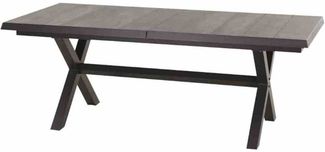 Siena Garden Messina Ausziehtisch 200/260 x 100 cm anthrazit / wood grey