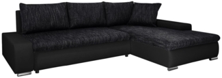Beautysofa Polsterecke mit Schlaffunktion Teo L, L-Form Ecke Sofa Relaxcouch, Polsterecke mit Schlaffunktion Bettkasten, stilvoll Wohnzimmersofa aus Webstoff und Kunstleder