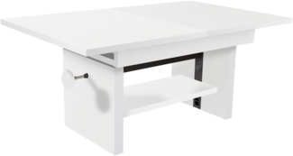 Couchtisch >Bruni< in Weiß - 150x48x65cm (BxHxT)