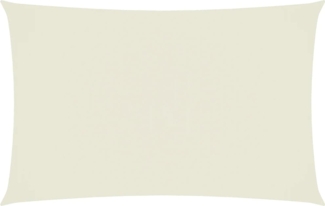 vidaXL Sonnensegel Oxford-Gewebe Rechteckig 4x7 m Creme 135218