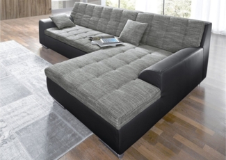 DOMO collection Ecksofa Treviso viele Bezüge, auch in Cord, L-Form, B/T/H: 267/80/83 cm, wahlweise mit Bettfunktion, incl. Zierkissen, hochwertige Steppung