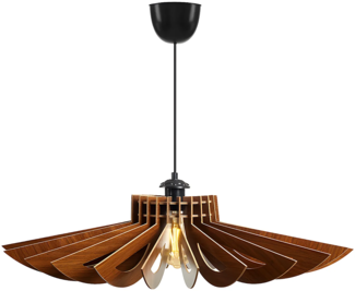 Vente-unique - Deckenleuchte - MDF - 68 x 50 cm - Nussbaumfarben - FARITA