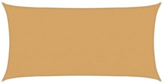 vidaXL Sonnensegel 160 g/m² Rechteckig Sandfarben 3x6 m HDPE 4002042