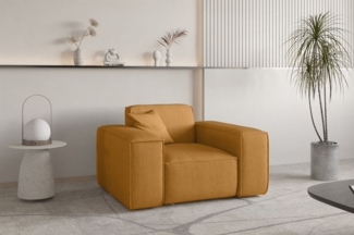 Sessel Designersessel CELES PREMIUM in Stoff Scala Senfgelb