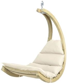 AMAZONAS Schwebesessel Swing Chair Creme Hängesessel inkl. Sitzkissen und Schwingfeder