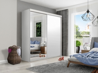 Kleiderschrank Toplo 23/200, mit RGB LED Beleuchtung, Farbe: Weiß