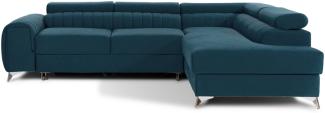 Laurence, Ecksofa, Eckcouch, Blau