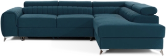 Eltap Laurence Ecksofa (Solar 77) Seite rechte, Blau, 205 x 98 x 275 cm