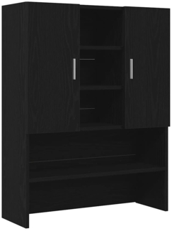 vidaXL Waschmaschinenschrank Schwarz Eichen-Optik 70,5x25,5x90 cm 862063
