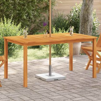 Gartentisch | Garten-Esstisch 150x90x74 cm Massivholz Akazie SH94