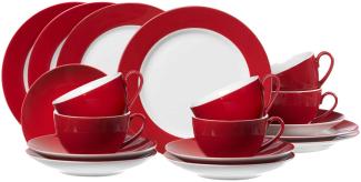 Ritzenhoff & Breker DOPPIO Rot Kaffeeservice 18-teilig