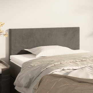 vidaXL Kopfteil Dunkelgrau 80x5x78/88 cm Samt 345739