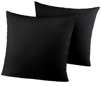HTI-Living Dekokissen Kissenhüllen Mikrofaser 2er Set 80 x 80 cm, Zierkissen Dekokissen Sofakissen