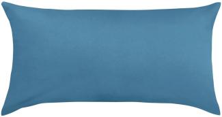 Traumschlaf Basic Single Jersey Kissenbezug|40x80 cm| blau