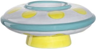 Leonardo 'Bambini Avventura Ufo' Eierbecher, Keramik blau / gelb, Ø 10,3 cm