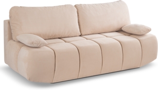 Schlafsofa (B/H/T: 207x93x105 cm) in Beige