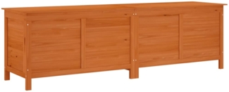 vidaXL Gartentruhe Braun 198,5x50x56,5 cm Massivholz Tanne 364763