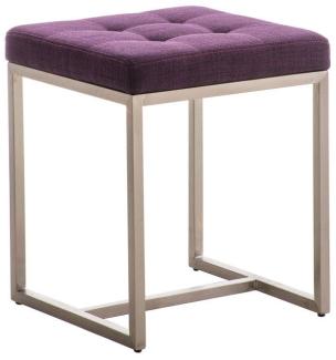 Sitzhocker - BRIT - Schminkhocker Hocker Sessel Stoff Lila 40x40 cm