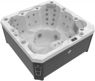 Wellis Prague Life Whirlpool Außenwhirlpool 200x200x90cm für 6 Personen inkl. Thermocover