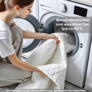 Crownmiller Titan 160x200 cm extra fest, 7 Zonen XXL Topper, 7 cm, Bezug waschbar bis 60°C