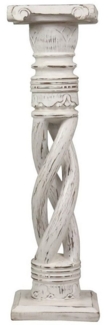 Oriental Galerie Blumenhocker Gedrehte Säule Antik Weiß 100 cm groß (1 St)