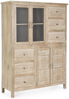 Highboard Mayra aus Mangoholz, 110 cm