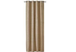JEMIDI Gardine Vorhang blickdicht, 140x245 cm, Ösen, Leinenoptik, (1 St)