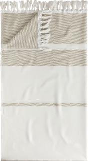 Pestemal Saunatuch 100x180cm 100% Baumwolle Strandtuch beige