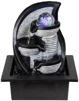 RGB LED Tischbrunnen mit Farbwechsel, Höhe 25,5 cm