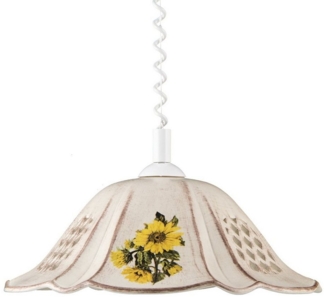 Helios Leuchten Pendelleuchte Küchenlampe Keramik, Keramiklampe, Deckenlampe, Hängelampe Esstisch, ohne Leuchtmittel, Deckenlampe hängend höhenverstellbar