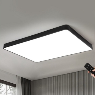 JDONG LED Deckenleuchte dimmbar mit Fernbedienung Rechteckig 65*43/90*55/90*60cm, Deckenlampe 72W /90W, Wohnzimmerlampe Metall Modern Design Lamp für, Wohnzimmer, Schlafzimmer,Esszimme, Arbeitszimmer, Küche
