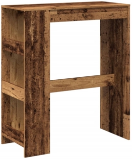 vidaXL Bartisch mit Regal Altholz-Optik 90x40x103,5 cm Holzwerkstoff 854380