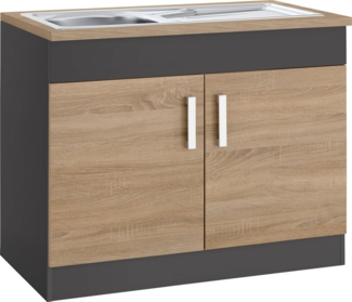 KOCHSTATION Spülenschrank KS-Gera Breite 100 cm