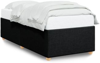 vidaXL Bettgestell ohne Matratze, Schwarz, Einzelstoff 3284783