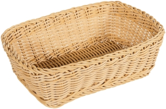 SALEEN Brotkorb Kunststoff 31,5x22x10cm beige