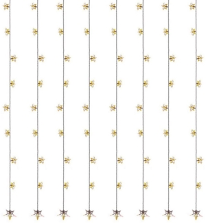 MARELIDA LED-Lichtervorhang LED Lichtervorhang Sterne 64 warmweiße LED 1,2mx1m Innen Weihnachten, 64-flammig