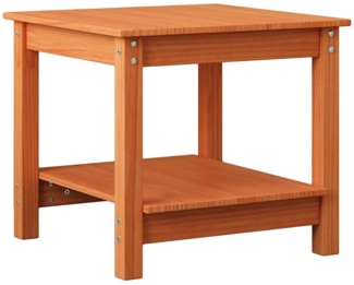vidaXL Couchtisch Wachsbraun 50 x 50 x 45 cm Massivholz Kiefer 858232