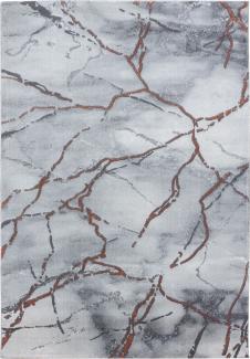 Kurzflor Teppich Nauro Läufer - 80x150 cm - Bronzefarbe