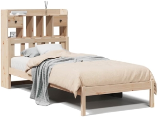 vidaXL Bücherregalbett ohne Matratze 75x190 cm Massivholz Kiefer 3322325