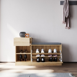 SONNI Schuhschrank Holzschuhschrank, staubdicht und faltbar