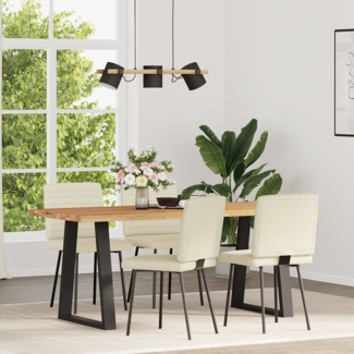 vidaXL Esszimmerstühle 4 Stk. Creme Samt 3315265