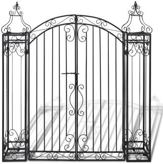 vidaXL Zierendes Gartentor Schmiedeeisen 122×20,5×134 cm 40905