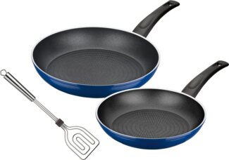 GSW Pfannen-Set Dream Line, Aluminium (Set, 3-tlg, 1x Bratpfanne Ø 24 cm, 1x Bratpfanne Ø 28 cm), Induktion