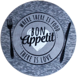 Küchenteppich "Bon Appetit LOVE" Rund 67 cm