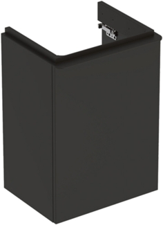 GEBERIT SMYLE SQUARE Waschbeckenunterschrank 44,2 cm breit, Anthrazit, Türanschlag links