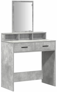 vidaXL Schminktisch mit Regal Betongrau 79 x 41 x 140 cm Holzwerkstoff 865139