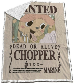 Wohndecke Anime One Piece Chopper Coral Decke warme Kuscheldecke 130x170 cm, One Piece